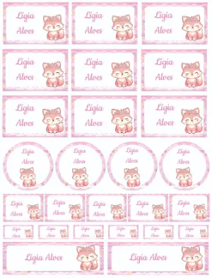 Étiquette scolaire – Statique – Heliene Designer