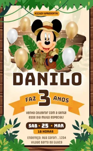 Safari Birthday Invitation – Static – PrestigioMkt