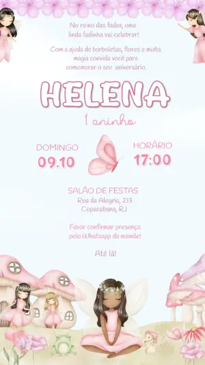 Invitación de cumpleaños Jardín encantado – Estático – Felicity Artes