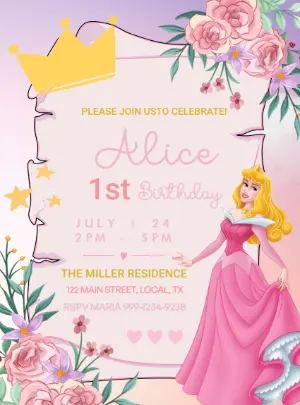 Convite Princesas – Estático – Decore Arte