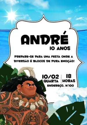 Invito di compleanno Oceania – Statico – Beatriz Lopes dos Anjos