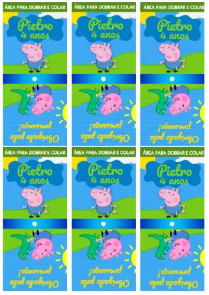 Capa de Pirulito George Pig para Editar Online