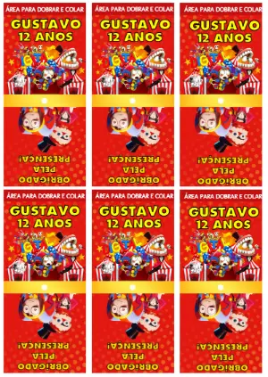 Capa de Pirulito Circo Digital para Editar e Imprimir