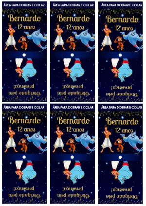 Capa de Pirulito Aladdin para Editar Online e Imprimir
