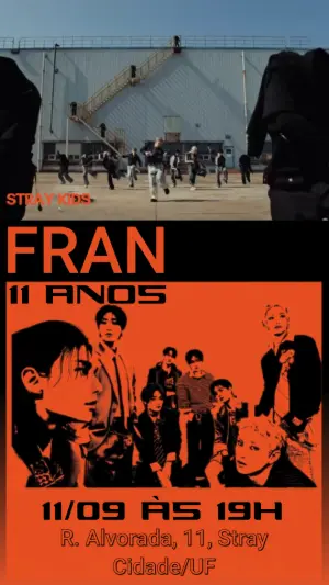 Vídeo Convite de Aniversário Stray Kids K-pop Editável