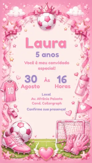 Invitación de cumpleaños Princesas – Estático – CollorGraph EDITOR