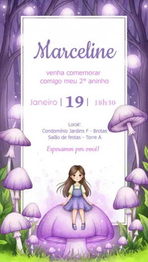 魔法花园生日邀请函 – 静态 – Criativa Sant