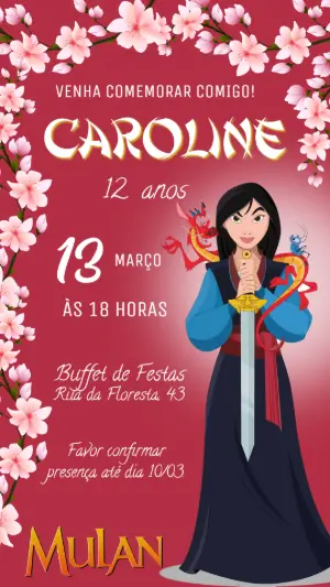 Invitación de cumpleaños Princesas – Estático – Felicity Artes