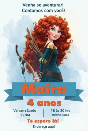 Invitación de cumpleaños Princesas – Estático – Fernando Martins