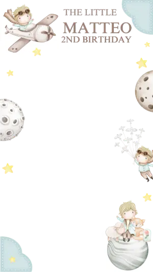 Little Prince Birthday Photo Frame