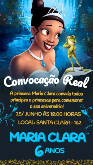 Invitación de cumpleaños Princesas – Estático – Color Art Studio