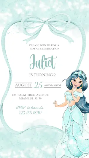 Invitación de cumpleaños Princesas – Estático – Gley Leobas