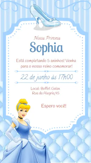 Invitación de cumpleaños Princesas – Estático – Felicity Artes