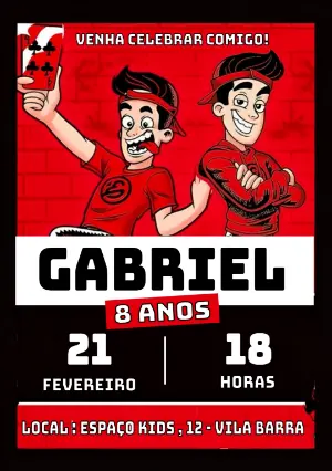 Convite de Aniversário Enaldinho para Editar Online
