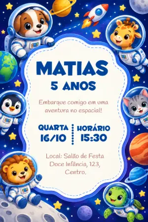 Animals Birthday Invitation – Static – Idesign Personalizados