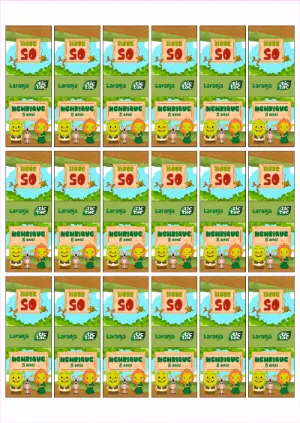 Adesivo para TicTac Shrek Editável para Aniversário