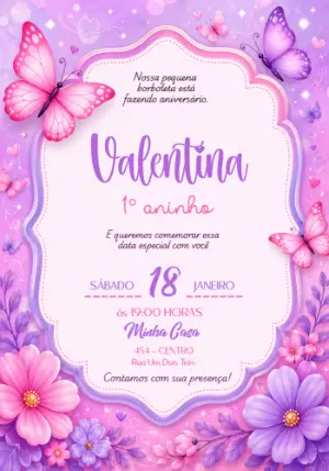 Invitación de cumpleaños Jardín encantado – Estático – Jotta