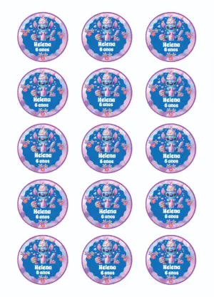 Invitación de cumpleaños Stitch – Estático – Heliene Designer