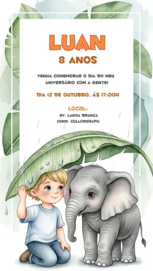 Safari Birthday Invitation – Static – CollorGraph Convites