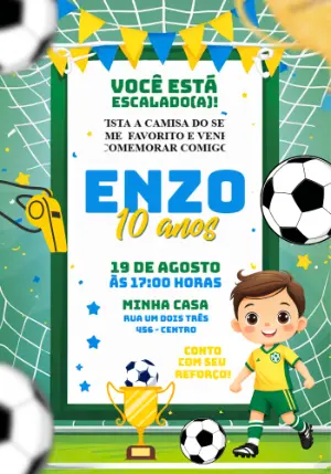 Soccer Birthday Invitation – Static – Jotta