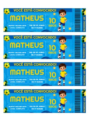 Soccer Birthday Invitation – Static – Decore Arte