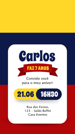 Convite Animado Toy Story: Vídeo de Aniversário para Editar