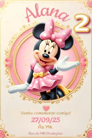 Invito di compleanno Principesse – Statico – Michelle 