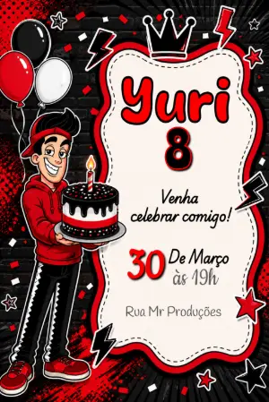 Convite de Aniversário Enaldinho Editável