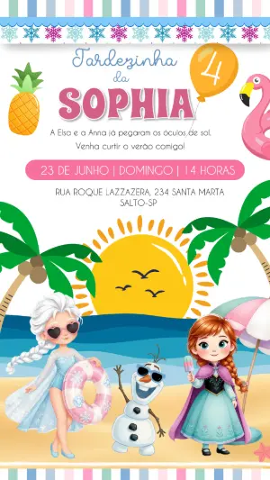 Frozen Birthday Invitation – Static – Felicity Artes