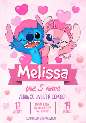 Invitación de cumpleaños Stitch – Estático – Jotta