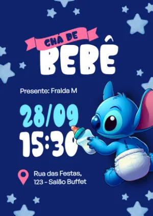 Invito baby shower – Statico – Danjo
