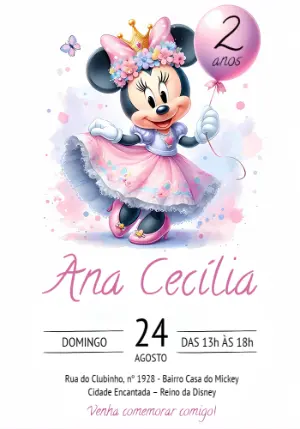 Invito di compleanno Principesse – Statico – Convites digitais - Edite você mesmo