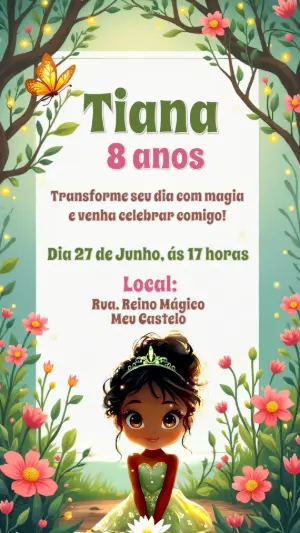 Invito di compleanno Principesse – Statico – CollorGraph Convites