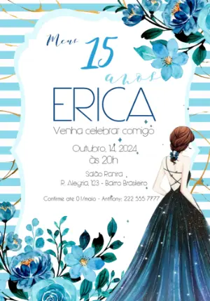 Quinceañera Invitation – Static – Julia B