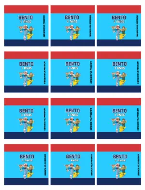 Adesivo para Bala Personalizada Pokémon Editável para Festa Infantil