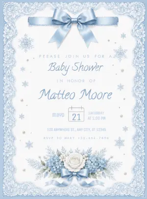 Invito baby shower – Statico – Decore Arte