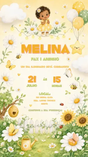 Invitación de cumpleaños Jardín encantado – Estático – CollorGraph EDITOR
