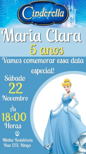 Invitación de cumpleaños Princesas – Estático – Color Art Studio
