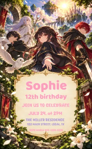 Mortal Game? Watch Me Win Birthday Invitation | Editable Template