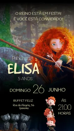 Invitación de cumpleaños Princesas – Estático – Felicity Artes