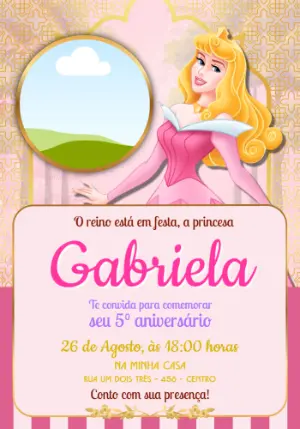Invitación de cumpleaños Princesas – Estático – Jotta