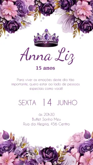 Invitación de XV años – Estático – Felicity Artes
