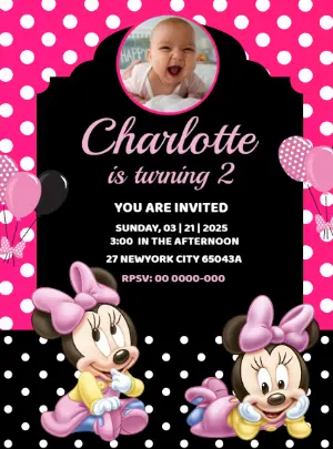 Convite Minnie – Estático – Decore Arte