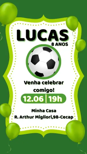 Soccer Birthday Invitation – Static – Maira Chediac