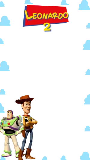 Moldura para Stories Toy Story com Woody e Buzz Editável