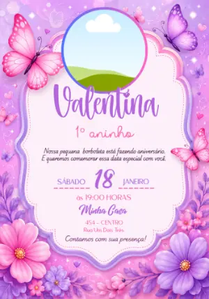 Invitación de cumpleaños Jardín encantado – Estático – Jotta