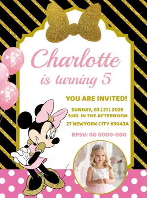 Convite Minnie – Estático – Decore Arte