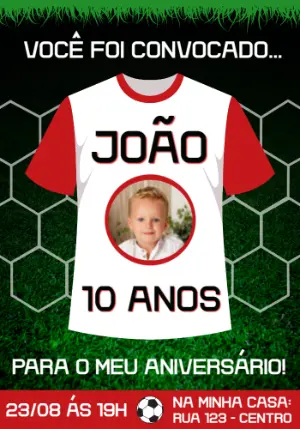 Soccer Birthday Invitation – Static – Convites e Artes Digitais