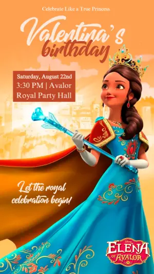 Invitación de cumpleaños Princesas – Estático – Tay