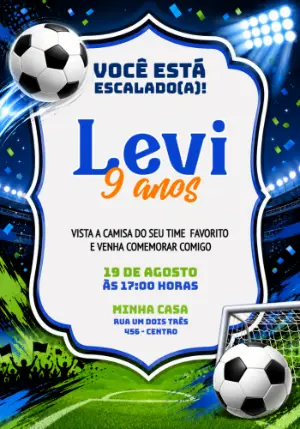 Soccer Birthday Invitation – Static – Jotta